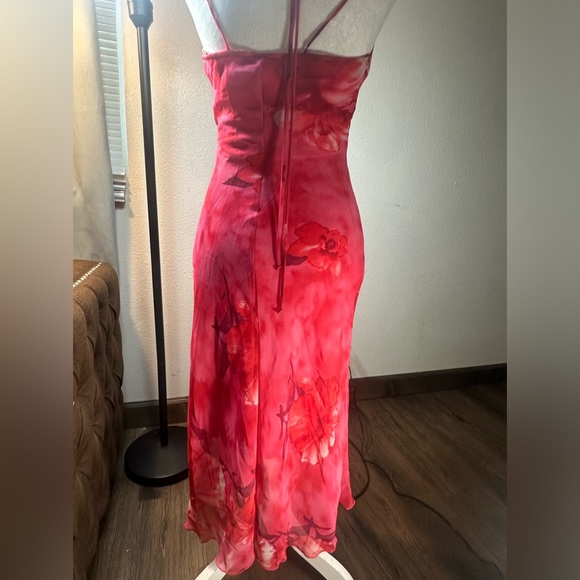 COPY - Vintage Y2k floral hot pink dress size 3 - Picture 6 of 17
